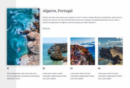 Guia De Viagem De Portugal - Design De Site Responsivo