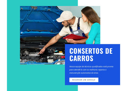 Funcionalidade De Layout De Tema Para Reparo E Serviços Elétricos Automotivos