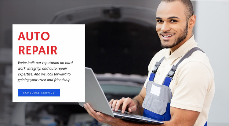 Cooling system radiator repair eCommerce Template