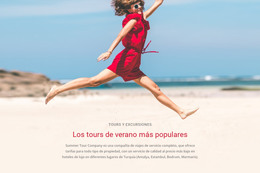 Tours Populares De Verano: Sitio Web Adaptable