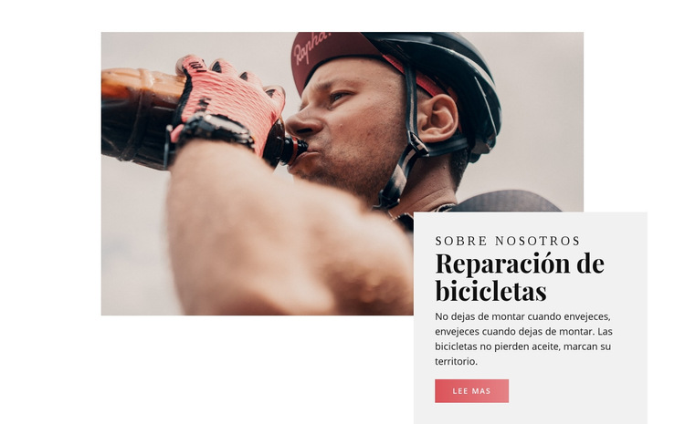 Reparación de motos y bicicletas Plantilla de sitio web