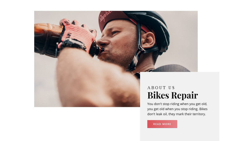 Motorsports and bikes repair Homepage Design