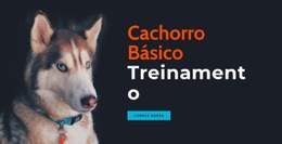 Academia De Treinamento De Cães Online - Modelos De Sites Responsivos