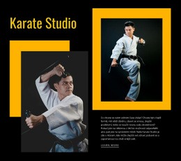 Sportovní Karate Studio – Jednoduchá Šablona Webu