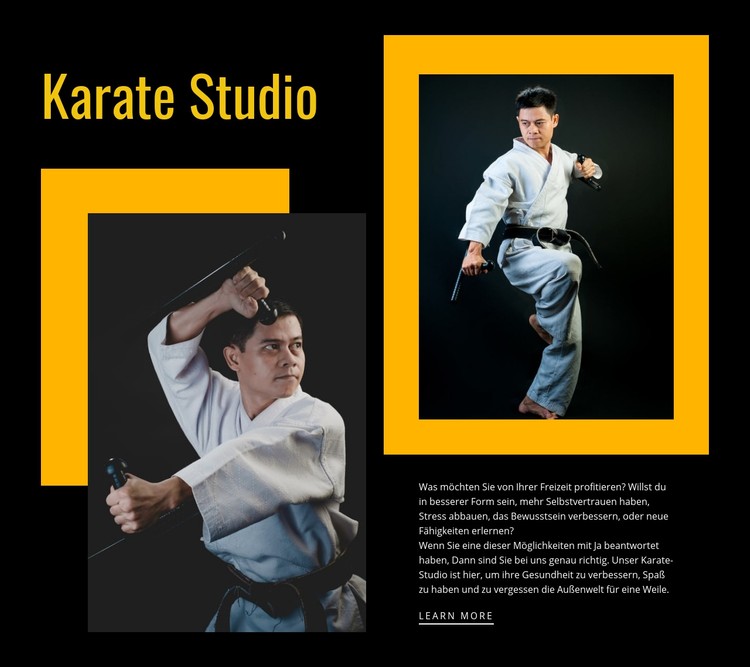 Sport Karate Studio CSS-Vorlage