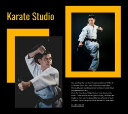 Sport Karate Studio Landing Pages