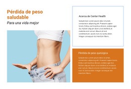 Cuidado De La Salud Y Adelgazamiento - Hermoso Diseño De Sitio Web