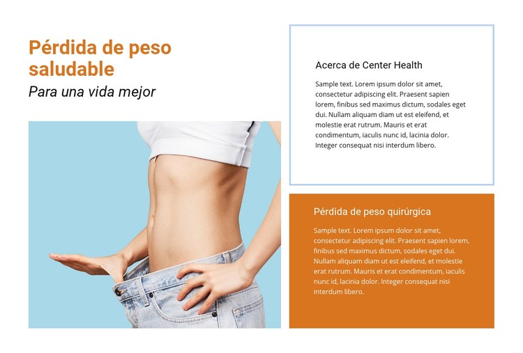 Cuidado de la salud y adelgazamiento Plantilla CSS