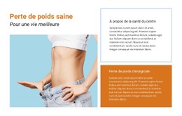 Superbe Modèle HTML5 Pour Santé Et Perte De Poids