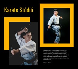 Sport Karate Stúdió - HTML-Sablon Letöltése