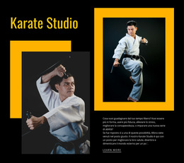Studio Di Karate Sportivo - Modello Di Sito Web Semplice