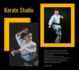 Sport Karate Studio Gratis Sjabloon