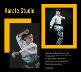 Sport Karate Studio - Responsieve Website