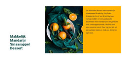 Bootstrap-HTML Voor Mandarijn-Oranje Dessert