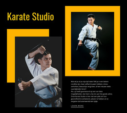 Sport Karate Studio Webdesign