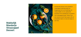 Mandarijn-Oranje Dessert