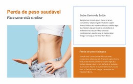 Saúde E Perda De Peso - Belo Design De Site