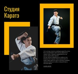 Студия Спортивного Карате – Индивидуальный Макет Веб-Сайта