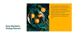 Mandarin Apelsin Efterrätt - Webpage Editor Free