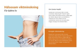 Sjukvård Och Gå Ner I Vikt - HTML-Sidmall