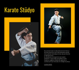Spor Karate Stüdyosu - Basit Web Sitesi Şablonu