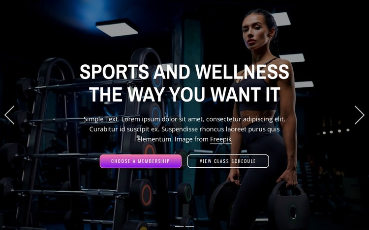 Enjoy over 50 sports, unwind with wellness, and work out anytime CSS Template