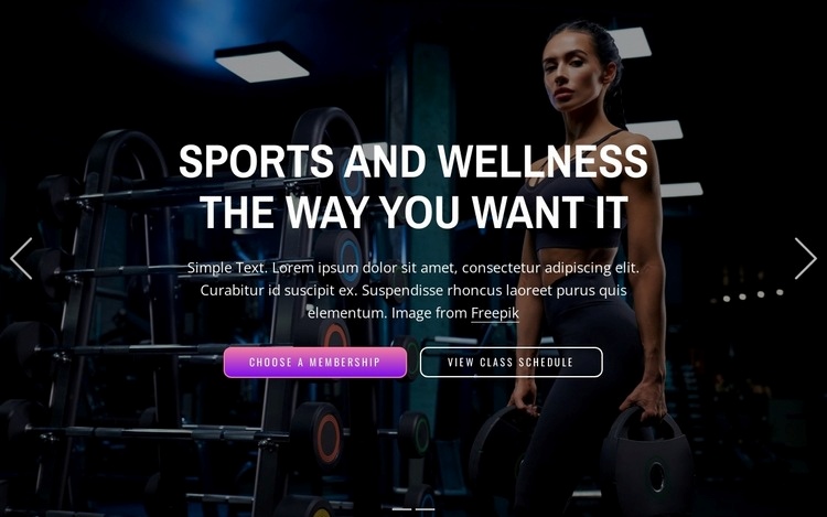 Enjoy over 50 sports, unwind with wellness, and work out anytime Elementor Template Alternative