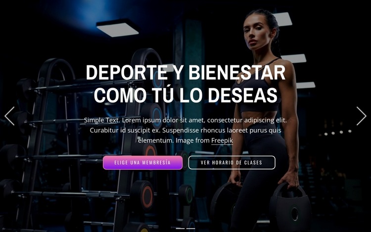 Disfruta de más de 50 deportes, relájate con bienestar y haz ejercicio en cualquier momento Diseño de páginas web