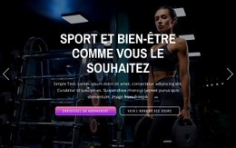 Maquette De Site Web Premium Pour Profitez De Plus De 50 Sports, Détendez-Vous Avec Bien-Être Et Entraînez-Vous À Tout Moment