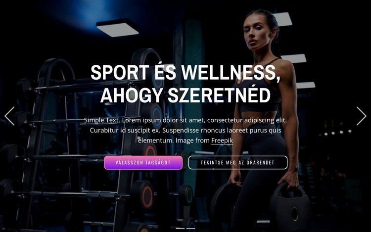 Élvezze a több mint 50 sportágat, lazítson a wellnessben, és edzhet bármikor Weboldal tervezés