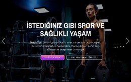 50'Den Fazla Sporun Keyfini Çıkarın, Sağlıklı Yaşamla Rahatlayın Ve Istediğiniz Zaman Egzersiz Yapın Ücretsiz CSS Web Sitesi Şablonu