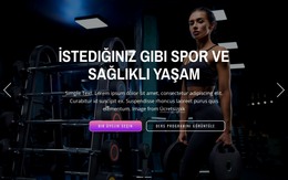 50'Den Fazla Sporun Keyfini Çıkarın, Sağlıklı Yaşamla Rahatlayın Ve Istediğiniz Zaman Egzersiz Yapın - HTML Web Sitesi Şablonu