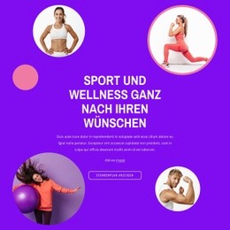 Einseitenvorlage Für Sport Macht Fit Und Aktiv