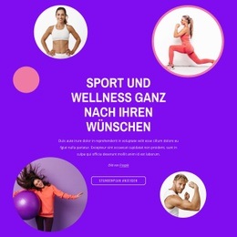 Sport Macht Fit Und Aktiv – Einfacher Website-Builder