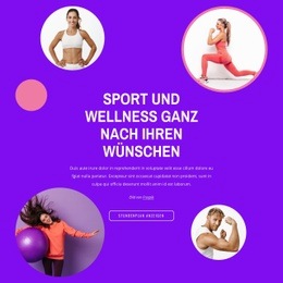 Sport Macht Fit Und Aktiv - Landingpage-Inspiration