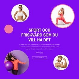 Sport Gör Vältränad Och Aktiv - Gratis Mall