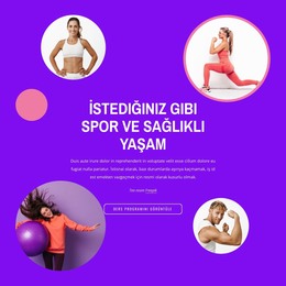 Spor Formda Ve Aktif Kılar - Ücretsiz Şablon