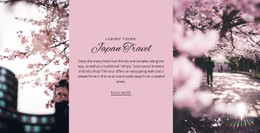 CSS Layout For Japan City Tours