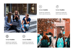 HTML Design For Welcome To University