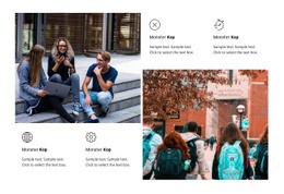 Welkom Op De Universiteit - Ultieme Website-Mockup