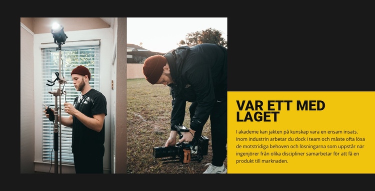 Var ett med laget CSS -mall