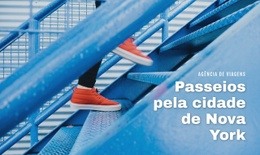 Passeios Pela Cidade De Nova York - Modelo HTML5 Personalizado