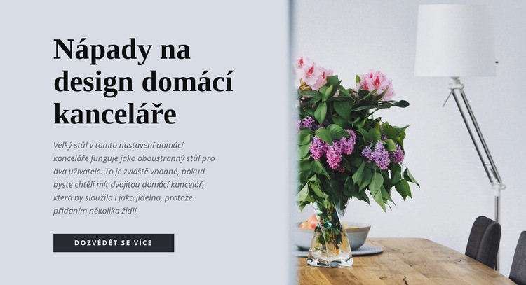 Nápady na design domácí kanceláře Šablona CSS