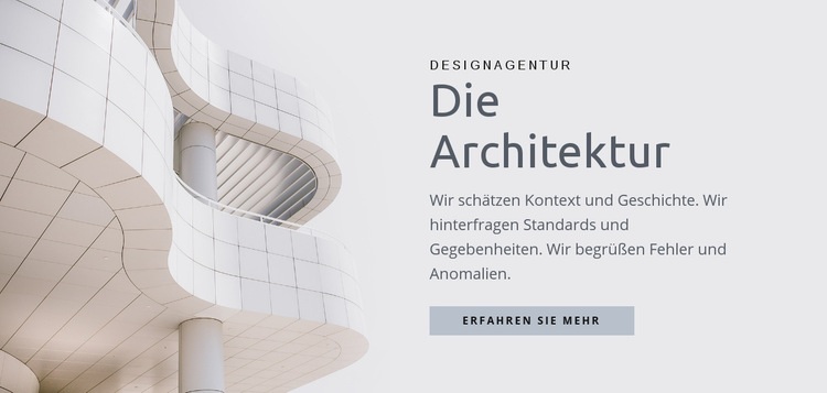 Hochwertiges Städtebau Website design