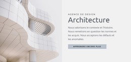 Design Urbain De Qualité Modèle HTML
