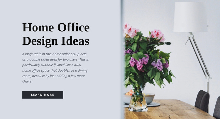 Home office design ideas  HTML Template