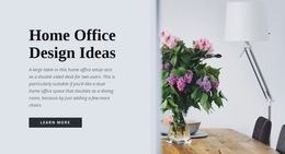 Home Office Design Ideas - Ready To Use HTML5 Template