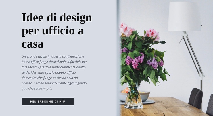 Idee di design per l'home office Costruttore di siti web HTML