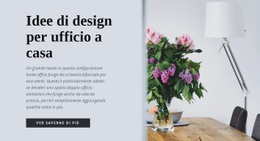 Pagina Di Destinazione Premium Per Idee Di Design Per L'Home Office