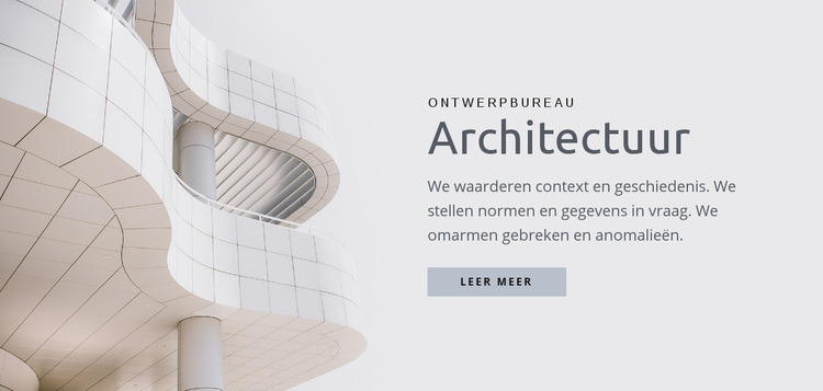 Kwaliteits stedenbouwkundig ontwerp WordPress-thema